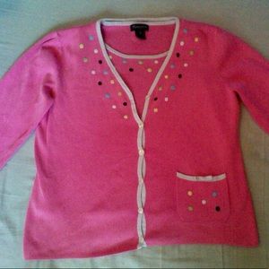 Pink Cardigan Set Size L